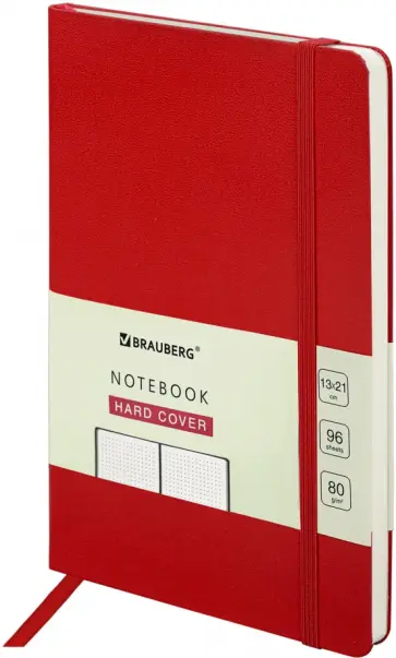 Блокнот Ultra, красный, А5, 96 листов, в точку обложка книги