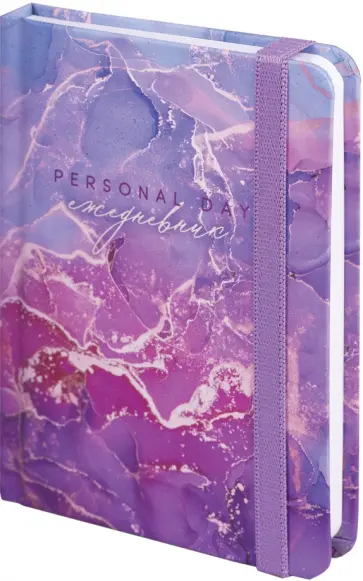 Ежедневник недатированный Мрамор, А6, 128 листов обложка книги