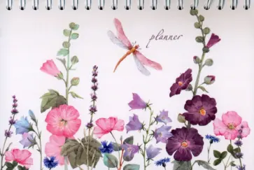 Планинг недатированный Цветы, А6+, 64 листа обложка книги