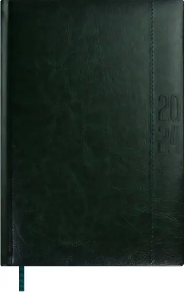 Ежедневник датированный на 2024 год Сариф-эконом, зеленый, А5, 176 листов обложка книги