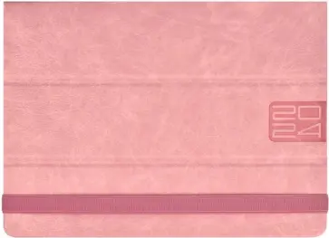 Планинг датированный на 2024 год Шеврет делавэ, розовый, 54 листа обложка книги