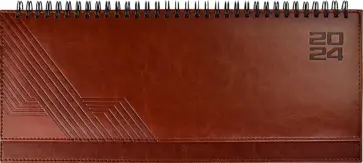 Планинг датированный на 2024 год Сариф, коричневый, 64 листа обложка книги