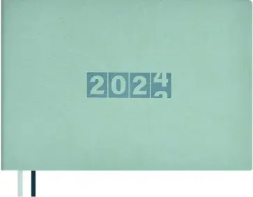 Еженедельник датированный на 2024 год Буйвол, мятный, 64 листа Еженедельник датированный на 2024 год Буйвол, мятный, 64 листа обложка книги