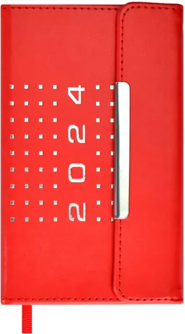 Еженедельник датированный на 2024 год Гоутскин, красный, 64 листа Еженедельник датированный на 2024 год Гоутскин, красный, 64 листа обложка книги