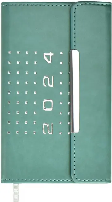 Еженедельник датированный на 2024 год Гоутскин, зеленый, 64 листа Еженедельник датированный на 2024 год Гоутскин, зеленый, 64 листа обложка книги