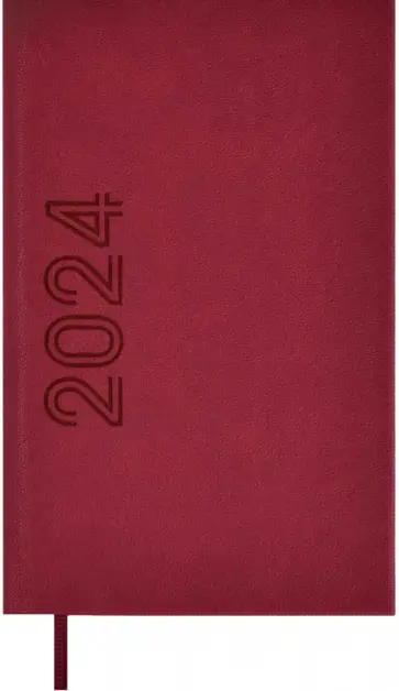Еженедельник датированный на 2024 год Кассандра, бордо, 64 листа Еженедельник датированный на 2024 год Кассандра, бордо, 64 листа обложка книги