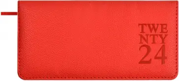 Еженедельник датированный на 2024 год Джут, красный, 64 листа Еженедельник датированный на 2024 год Джут, красный, 64 листа обложка книги