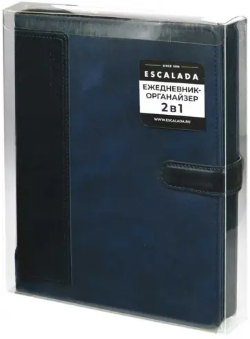 Ежедневник-органайзер недатированный Тиволи, синий, А5+, 160 листов обложка книги