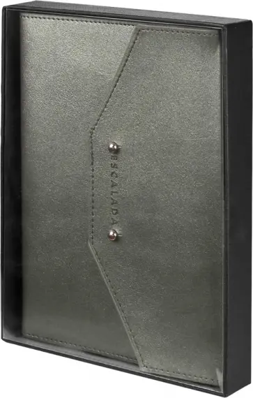 Ежедневник-органайзер недатированный Краст, графит, А5+, 120 листов обложка книги