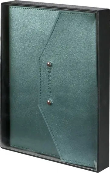 Ежедневник-органайзер недатированный Краст, зеленый, А5+, 120 листов обложка книги