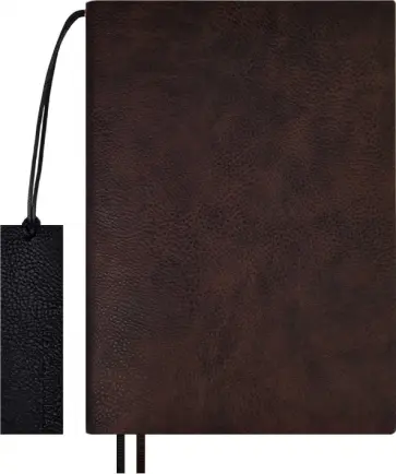 Ежедневник недатированный Шеврет, коричневый, А5+, 160 листов обложка книги