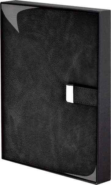 Ежедневник недатированный Шеврет, черный, А5+, 160 листов обложка книги