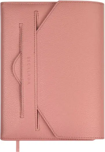 Ежедневник недатированный Наппа экстра, розовый, А5, 160 листов обложка книги
