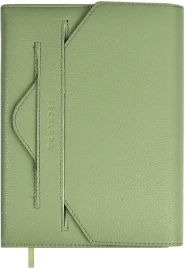 Ежедневник недатированный Наппа экстра, оливковый, А5, 160 листов обложка книги