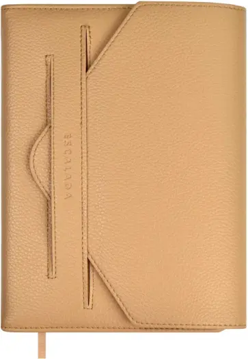 Ежедневник недатированный Наппа экстра, бежевый, А5, 160 листов обложка книги
