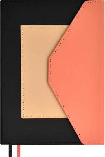 Ежедневник недатированный Руффо, черный, А5, 160 листов обложка книги