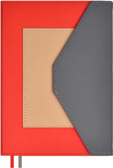 Ежедневник недатированный Руффо, красный, А5, 160 листов обложка книги
