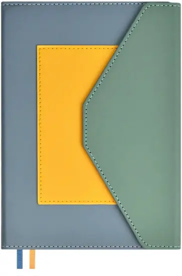 Ежедневник недатированный Руффо, серо-голубой, А5, 160 листов обложка книги