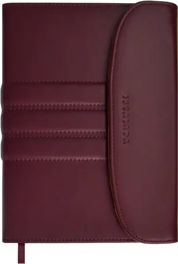Ежедневник недатированный Плезир, бордовый, А5, 160 листов обложка книги
