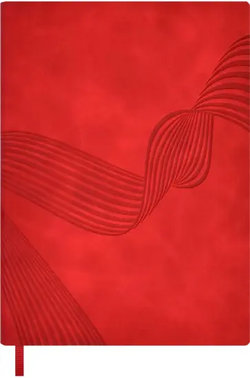 Ежедневник недатированный, красный, А6+, 160 листов обложка книги