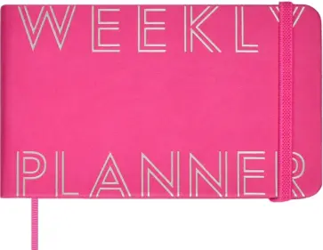 Еженедельник недатированный Виннер, малиновый, 80 листов обложка книги