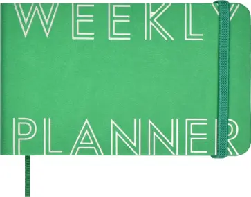 Еженедельник недатированный Виннер, зеленый, 80 листов обложка книги