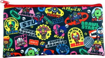 Пенал-косметичка Бравл Старс, черный Пенал-косметичка Бравл Старс, черный обложка книги