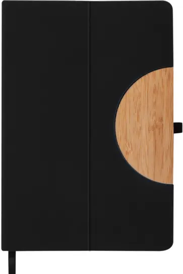 Ежедневник недатированный Bosforo, черный, А5, 136 листов обложка книги