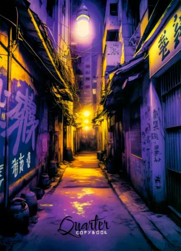 Тетрадь Ночной город, А5, 96 листов, клетка обложка книги