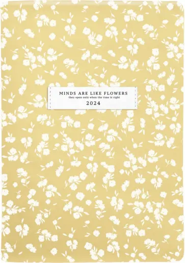 Ежедневник датированный на 2024 год June, желтый, А5, 176 листов обложка книги