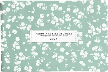 Еженедельник датированный на 2024 год June, мятный, 64 листа обложка книги