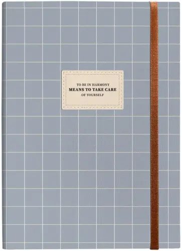 Ежедневник недатированный Care, голубой, А5, 96 листов обложка книги