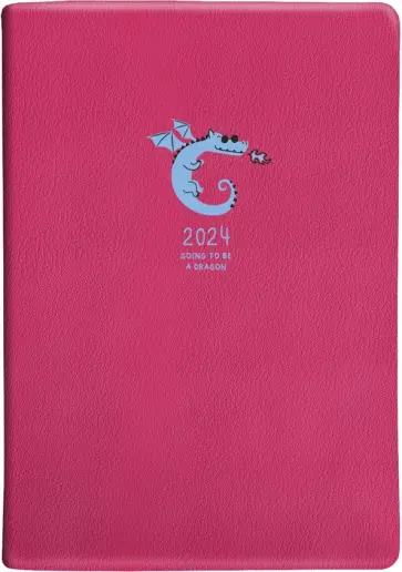 Ежедневник датированный на 2024 год Lucky, розовый, А5, 176 листов обложка книги