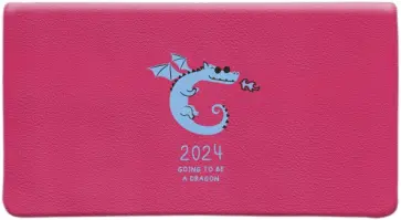 Еженедельник датированный на 2024 год Lucky, розовый, 64 листа обложка книги