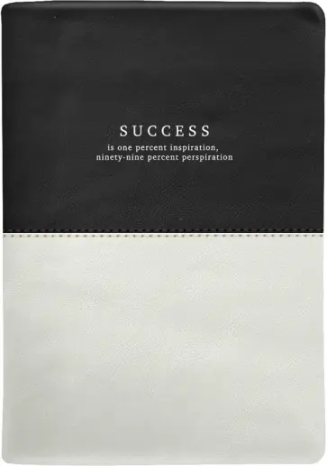 Ежедневник недатированный Success, черный+белый, А5, 160 листов обложка книги