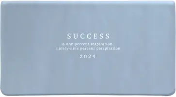 Еженедельник датированный на 2024 год Success, голубой, 64 листа обложка книги