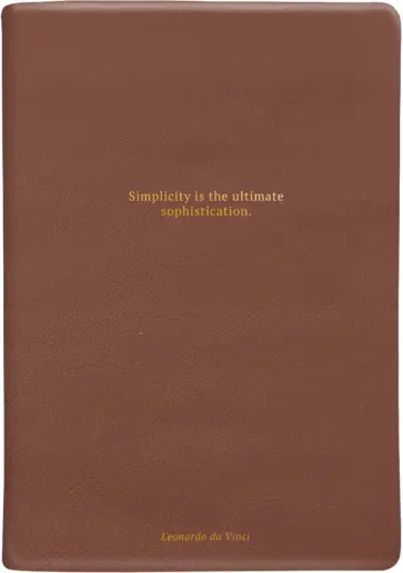 Ежедневник датированный на 2024 год Leonardo, коричневый, А5, 176 листов обложка книги