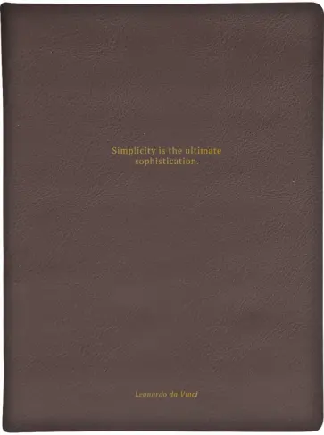 Еженедельник датированный на 2024 год Leonardo, темно-коричневый, 88 листов обложка книги