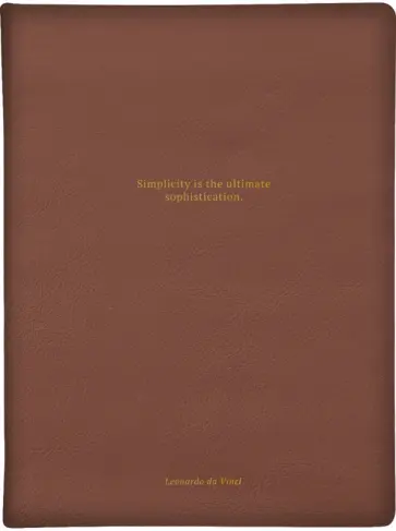 Еженедельник датированный на 2024 год Leonardo, коричневый, 88 листов обложка книги