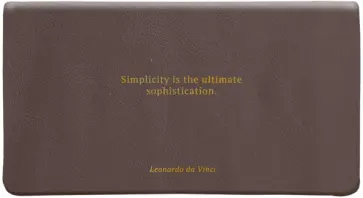 Еженедельник датированный на 2024 год Leonardo, темно-коричневый, 64 листа обложка книги