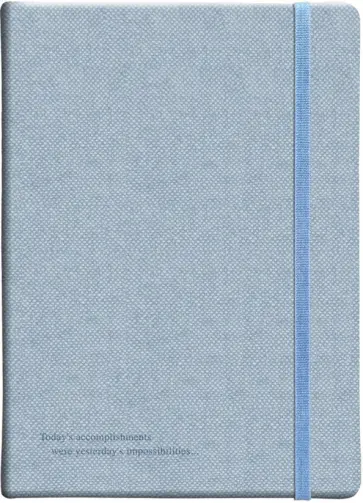 Ежедневник датированный на 2024 год Melange, голубой, А5, 176 листов обложка книги