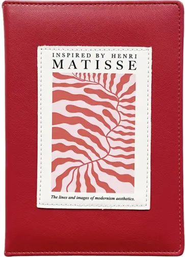 Ежедневник датированный на 2024 год Matisse, красный, А5, 176 листов обложка книги