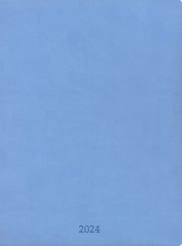 Еженедельник датированный на 2024 год Vienna, голубой, 88 листов обложка книги