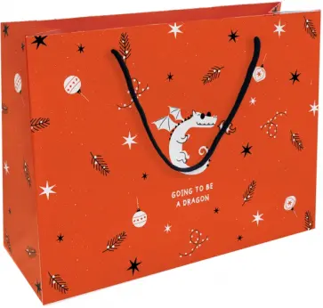 Пакет подарочный Lucky, красный обложка книги