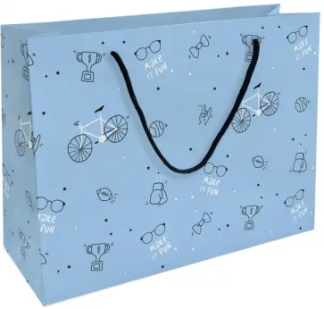 Пакет подарочный Skate, голубой обложка книги