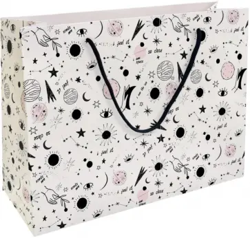 Пакет подарочный Awesome, звезды обложка книги