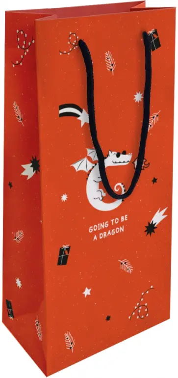 Пакет подарочный Lucky, красный обложка книги