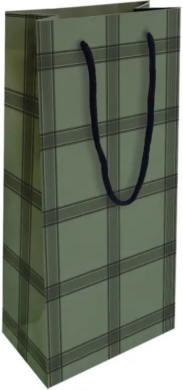 Пакет подарочный Tweed, клетка обложка книги
