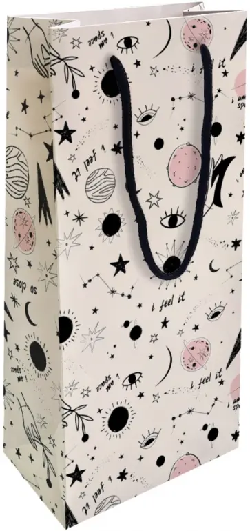 Пакет подарочный Awesome, звезды обложка книги