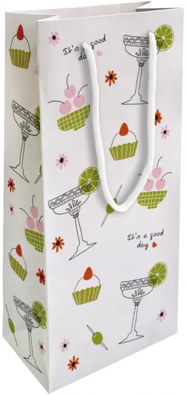 Пакет подарочный Bonjour, маффин обложка книги